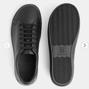 Birchbury Black Leather Sneakers